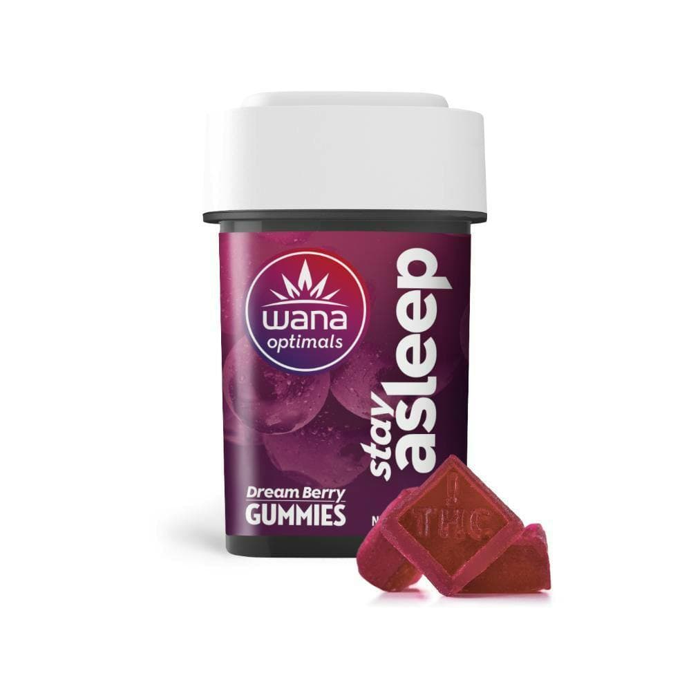 Wana Dream Berry | Stay Asleep Gummies | CBD, CBN, CBG, THC | 20 Pack