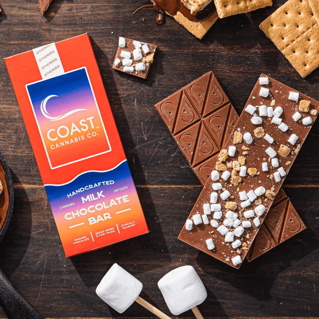COAST Cannabis Co. S'mores Milk Chocolate Bar | 100mg