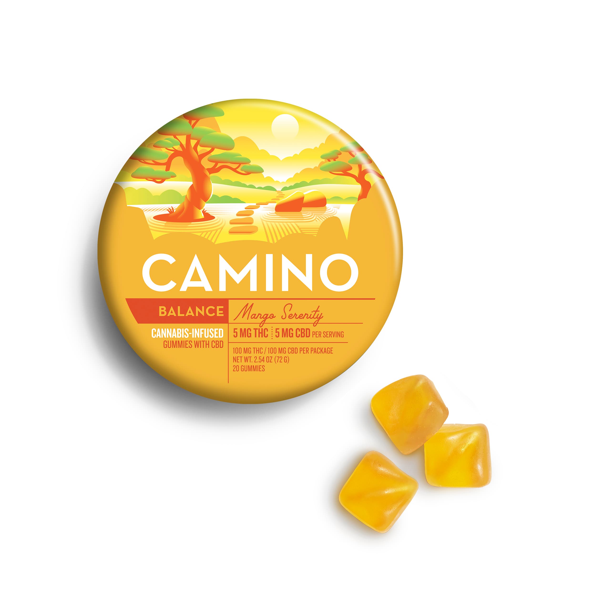 Camino Mango 1:1 CBD:THC | Gummies | 100mg