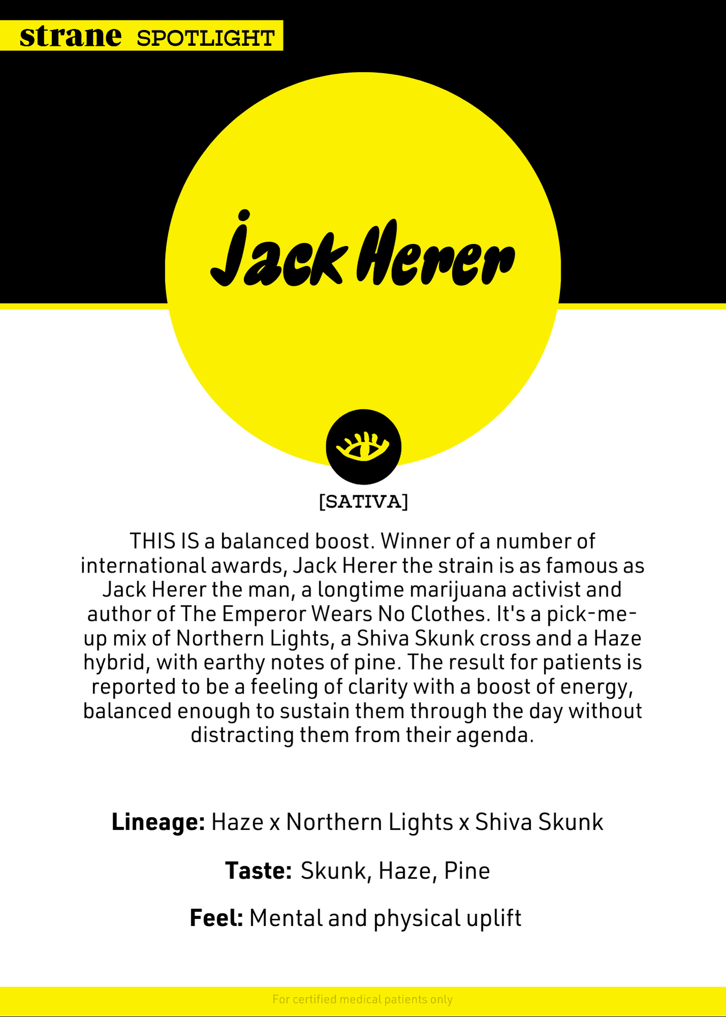 Strane Jack Herer Distillate Cartridge | 1g