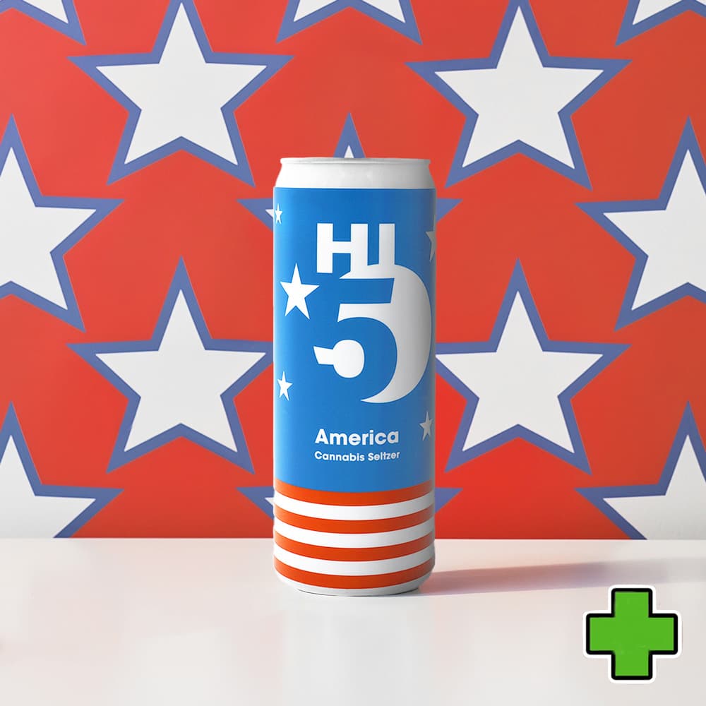Hi5 America | Seltzer | High Dose | 4pk | 100mg