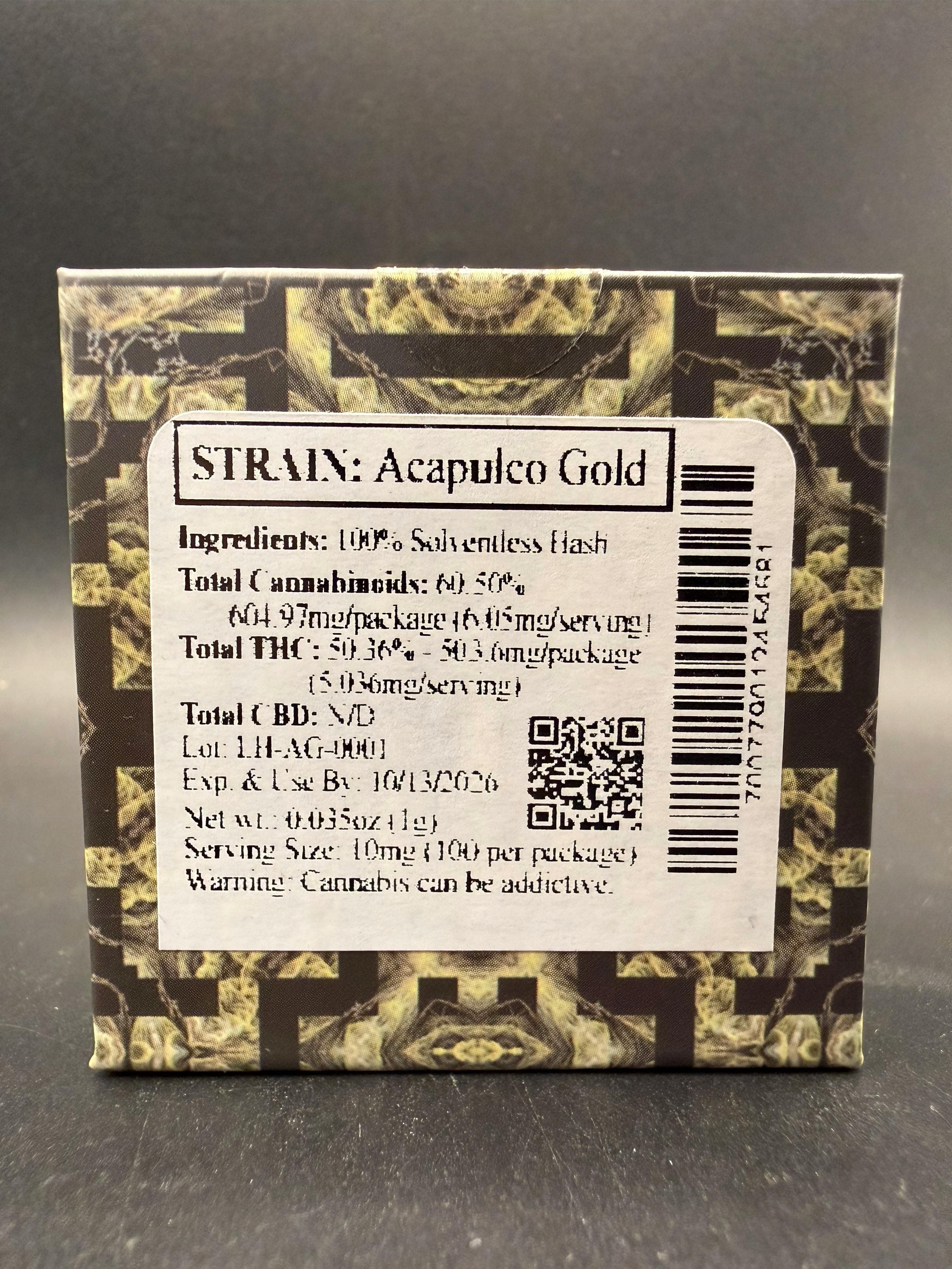Erva Acapulco Gold | Solventless Legacy Hash | Sativa