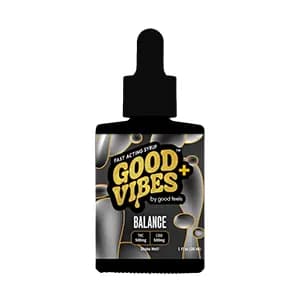 Good Vibes Plus Balance Unflavored 1:1 THC:CBD Drink Mix Syrup