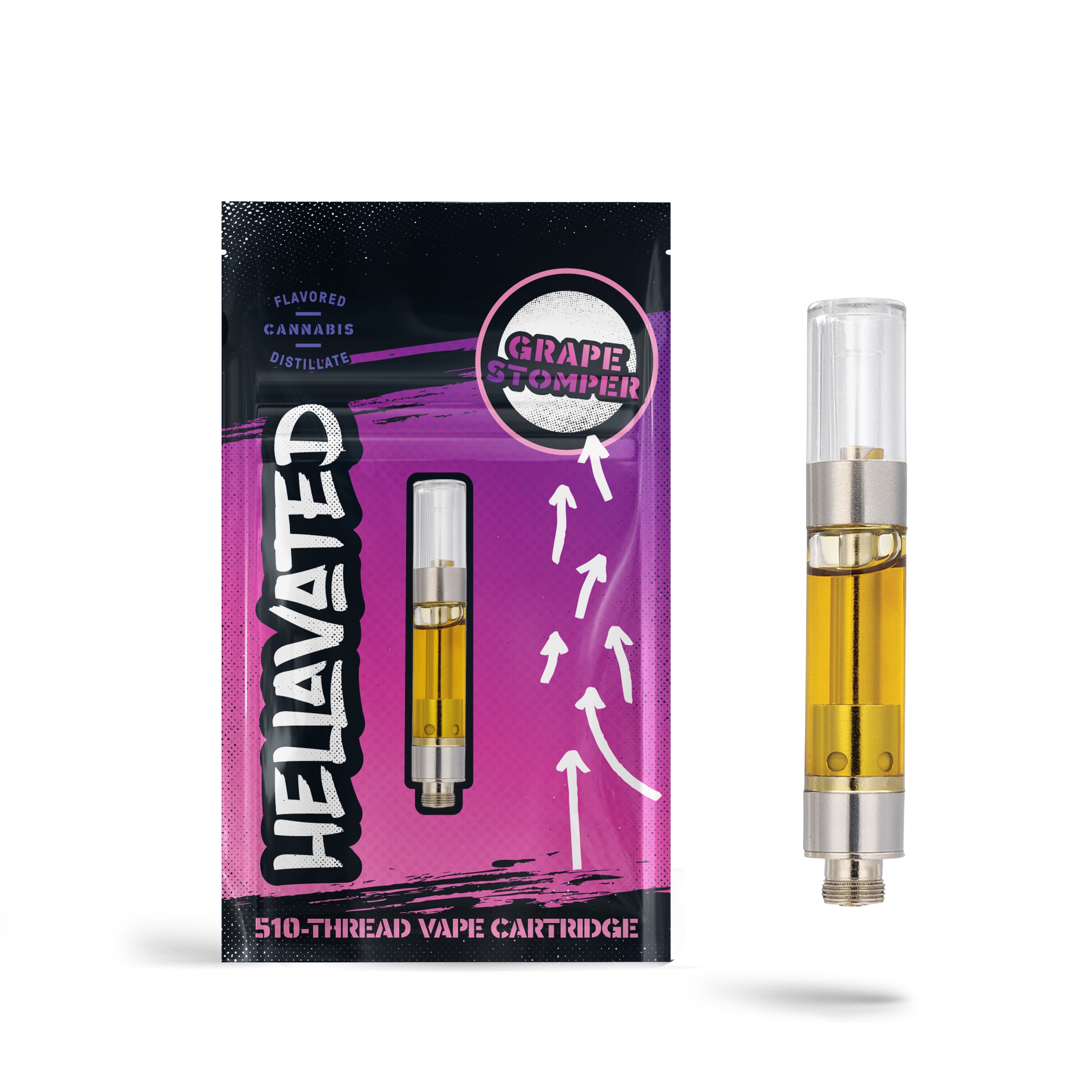 Hellavated Grape Stomper Distillate Cartridge | 1g