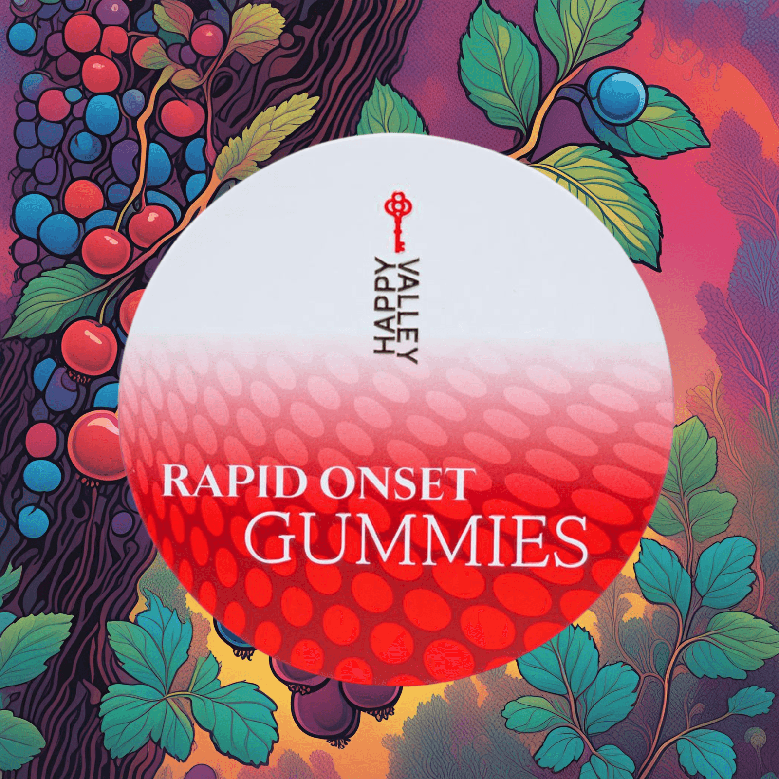 Happy Valley Genetics Rapid Onset Gummies | Wild Berry | 20pk