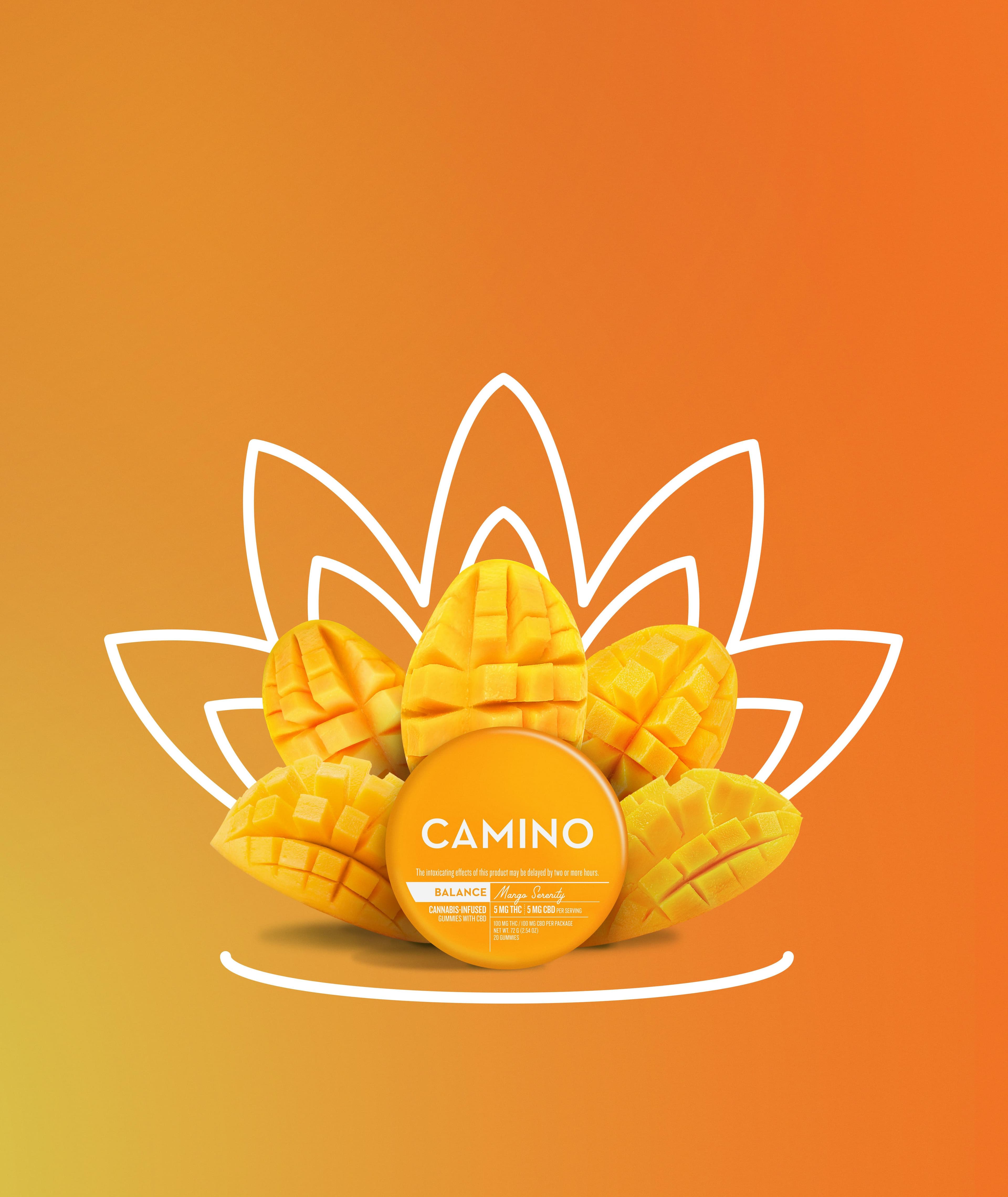 Camino 1:1 'Balance' Mango Serenity [20pk] (100mg CBD/100mg THC)