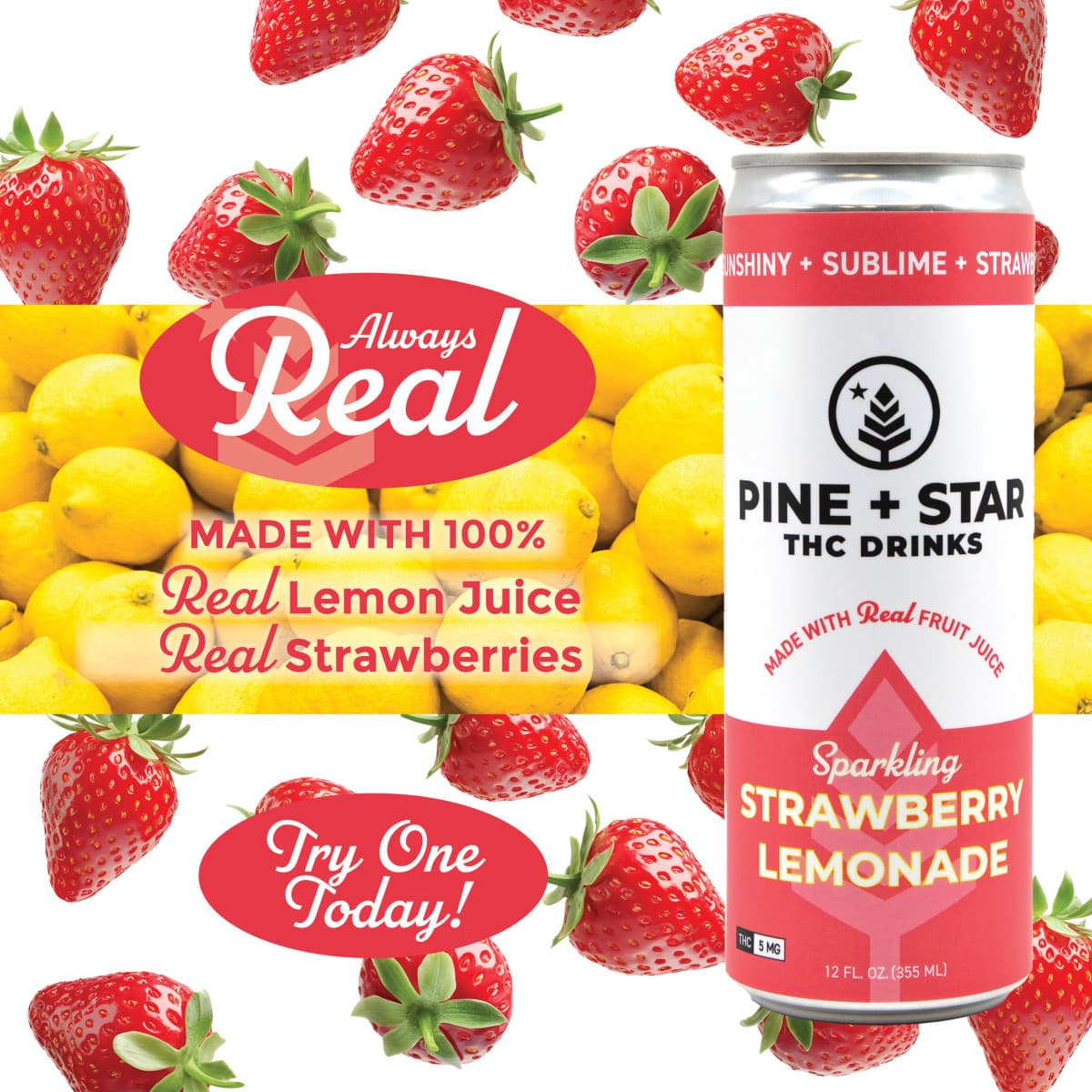 Pine + Star Strawberry Lemonade | TAX INCLUDED