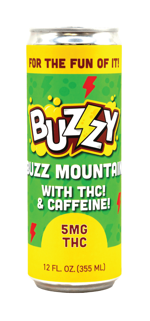 Buzzy Buzz Mountain | 5 mg | Caffeinated Infused Beverage | 12 oz