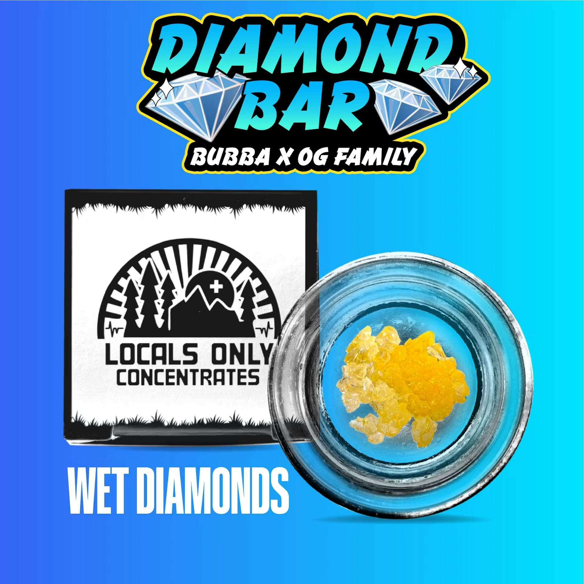 Locals Only Diamond Bar | 1g Wet Diamonds