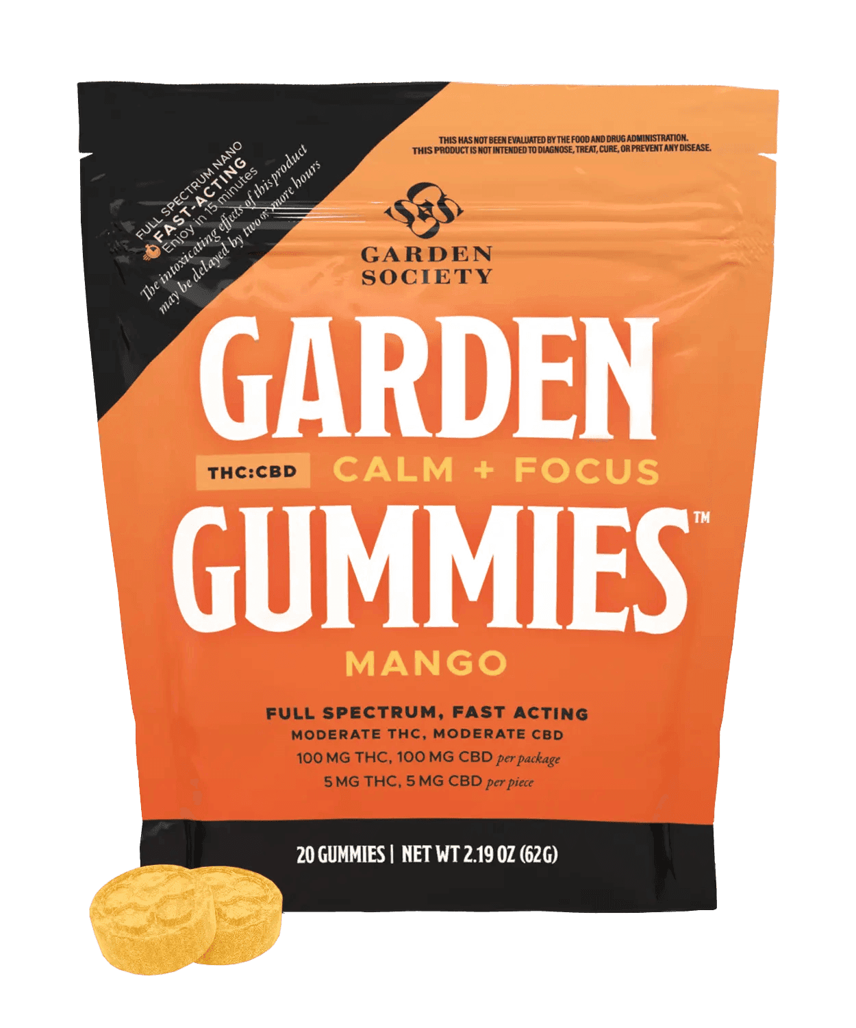Garden Society 1:1 Mango [20pk] (100mg CBD/100mg THC)
