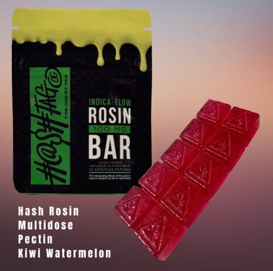 HashtagOG Kiwi Watermelon Hash Rosin Bar-100mg