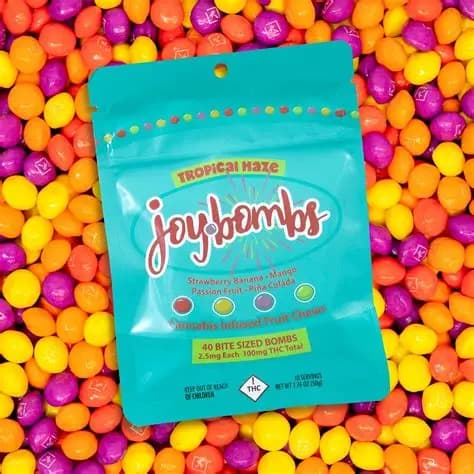 Joy Bombs by Joyibles Candies 100mg 40 Pack - Tropical Haze