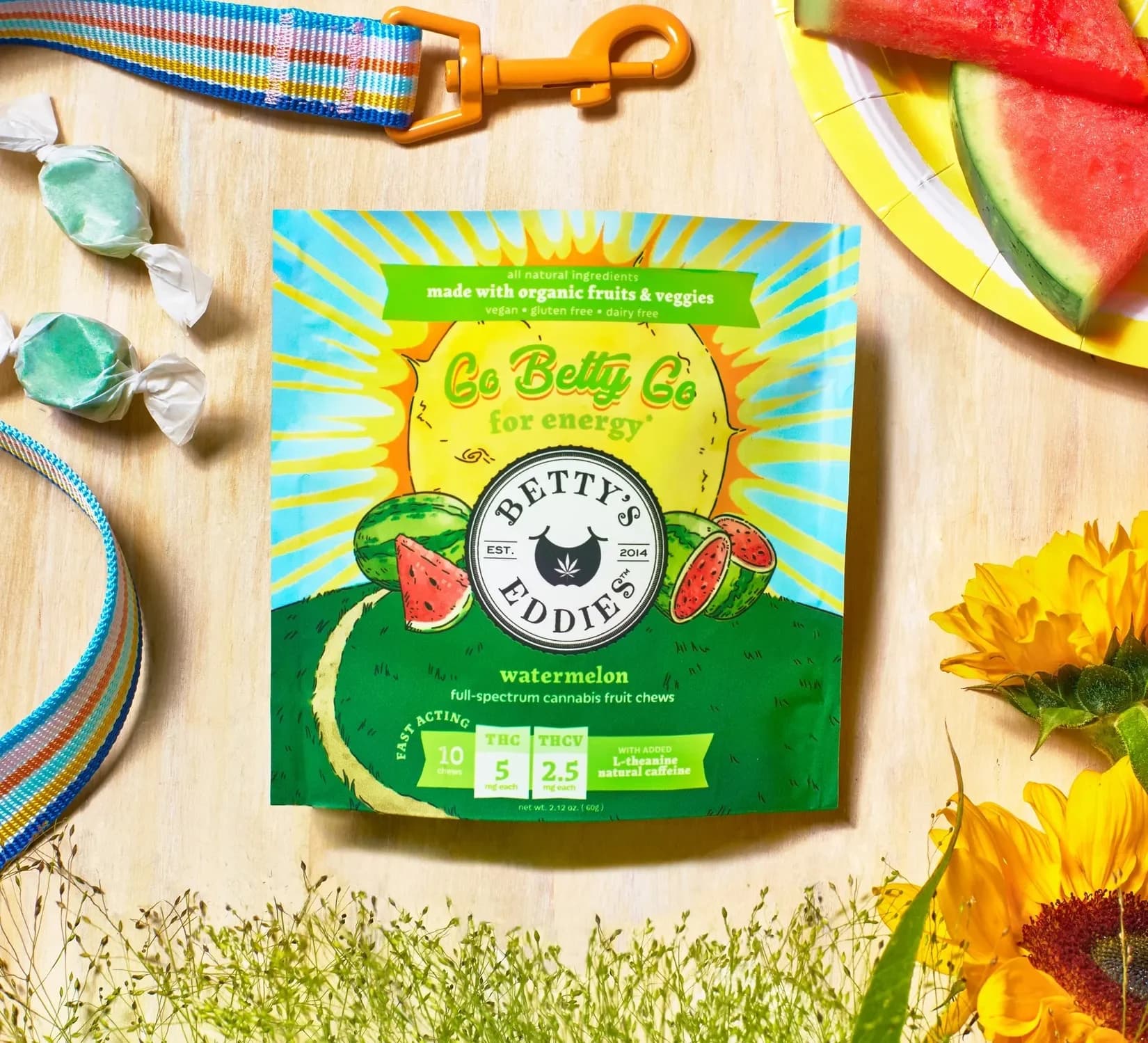 Betty's Eddies Fruit Chews 10 Pack - Watermelon