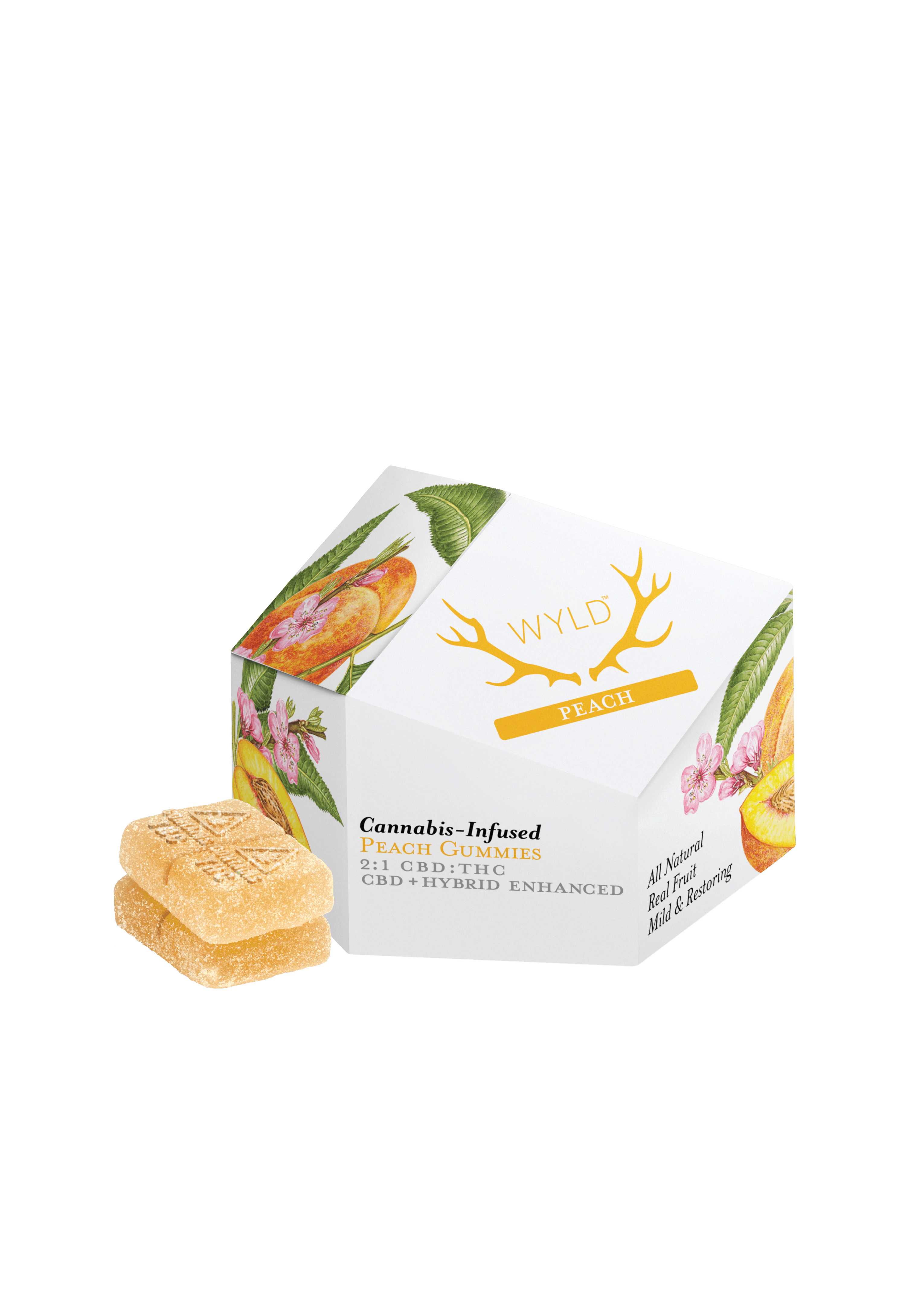Wyld 2:1 CBD:THC Peach Gummies 10pk