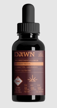 My Brother's Flower Rosin Tincture 100mg THC : 1000mg CBD : 1000mg CBG - "Dawn"