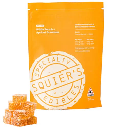 Squire's Squier's - Rosin Gummies - White Peach & Apricot - Active 100mg