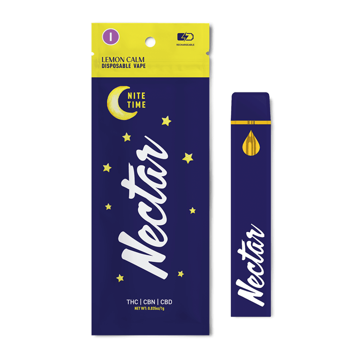 Nectar Lemon Calm 1:1:1 | Disposable