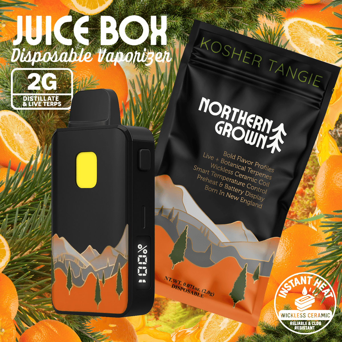Northern Grown Kosher Tangie (Disposable) | 2g