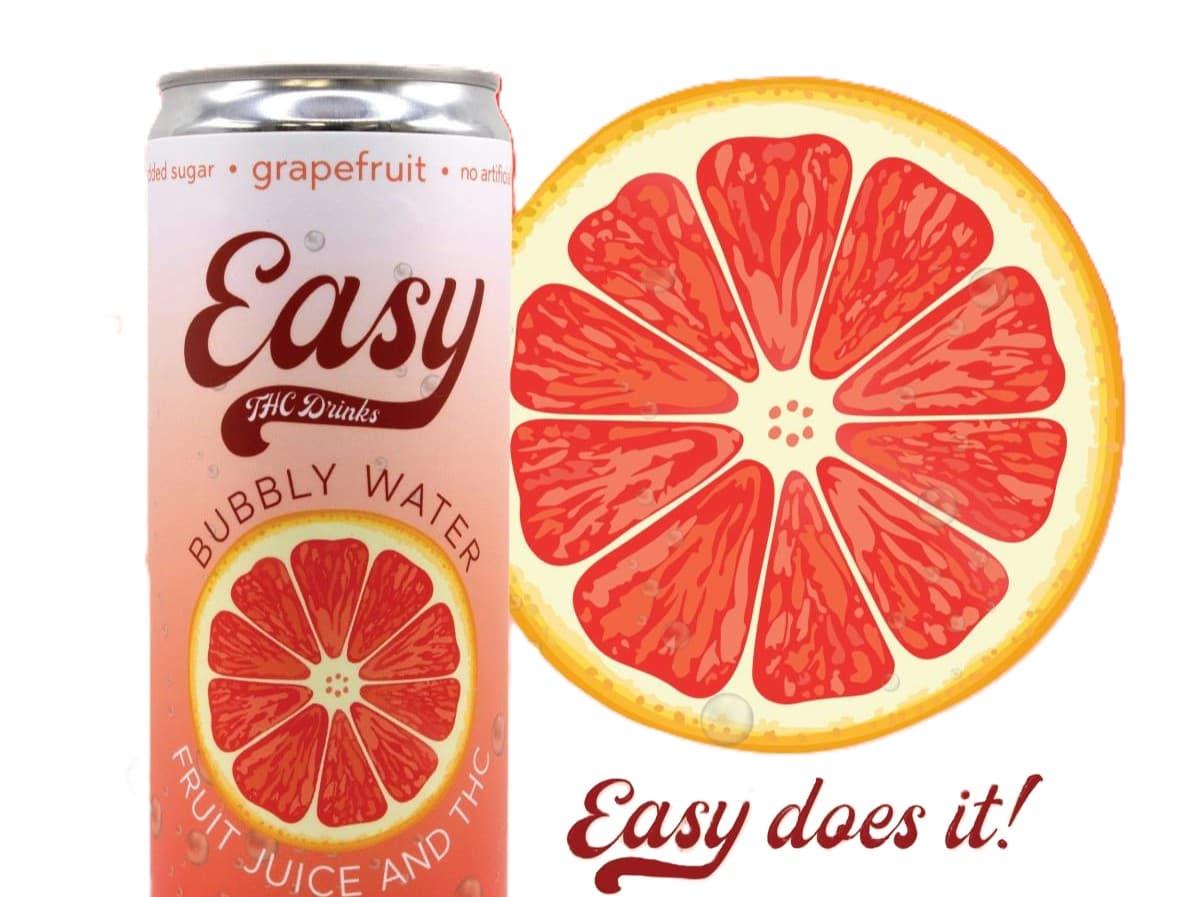 Easy Grapefruit Seltzer 12oz (5mg)