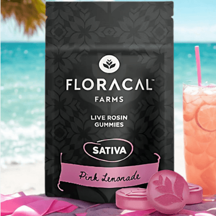 FloraCal Farms Pink Lemonade | Live Rosin Gummies | 100mg