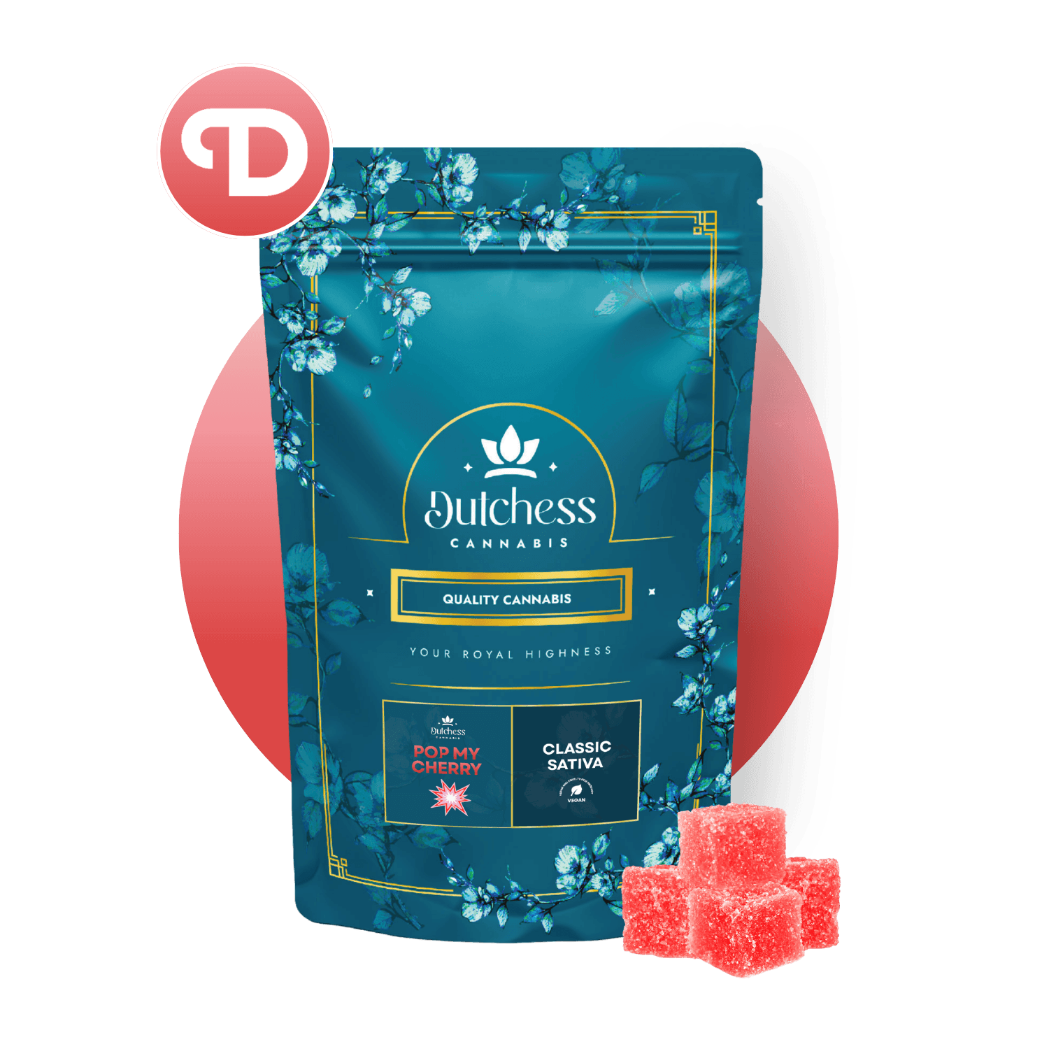Daily Dose Pop My Cherry Sour Cherry Gummies - 20 Pack