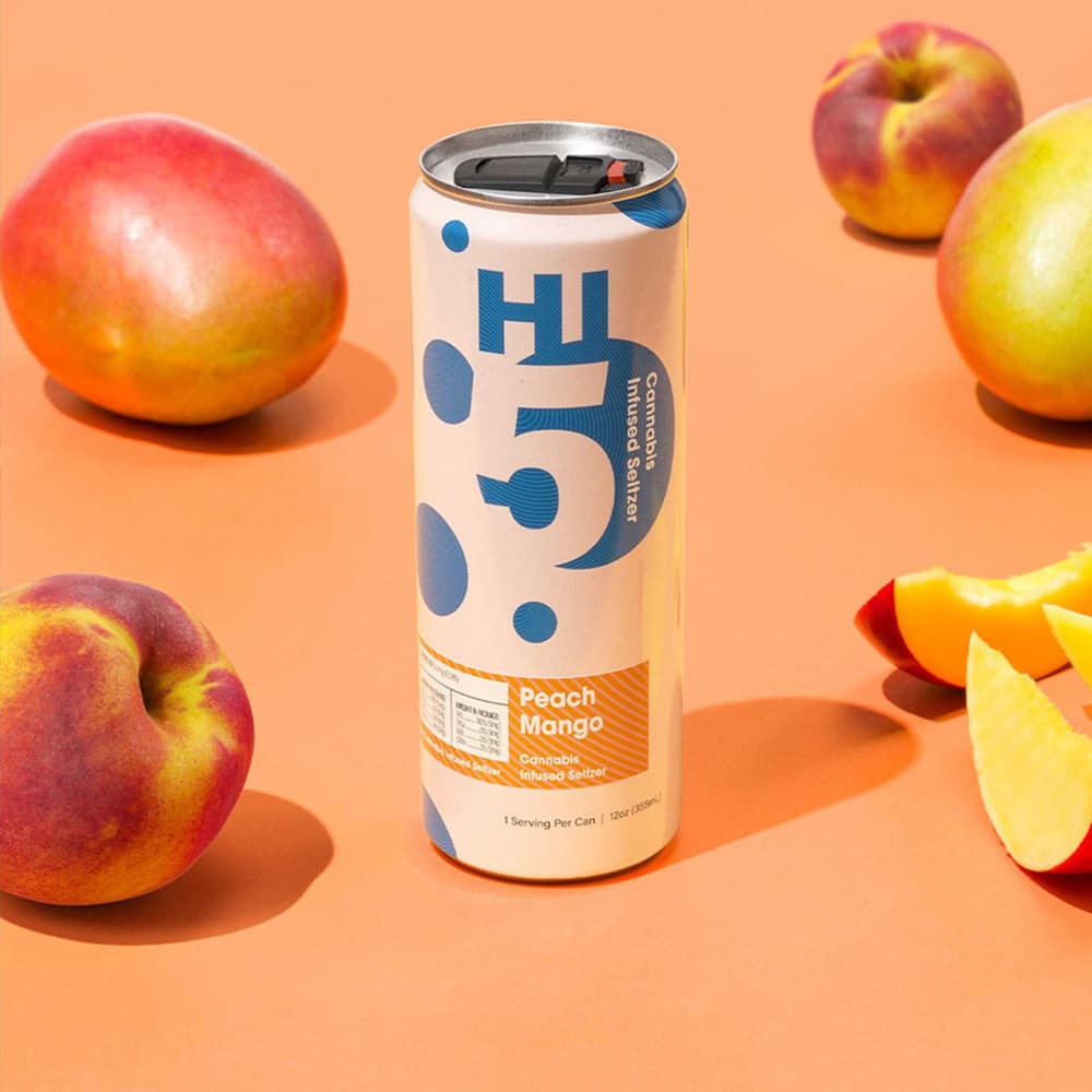 Hi5 Peach Mango | Seltzer | 5mg 4pk