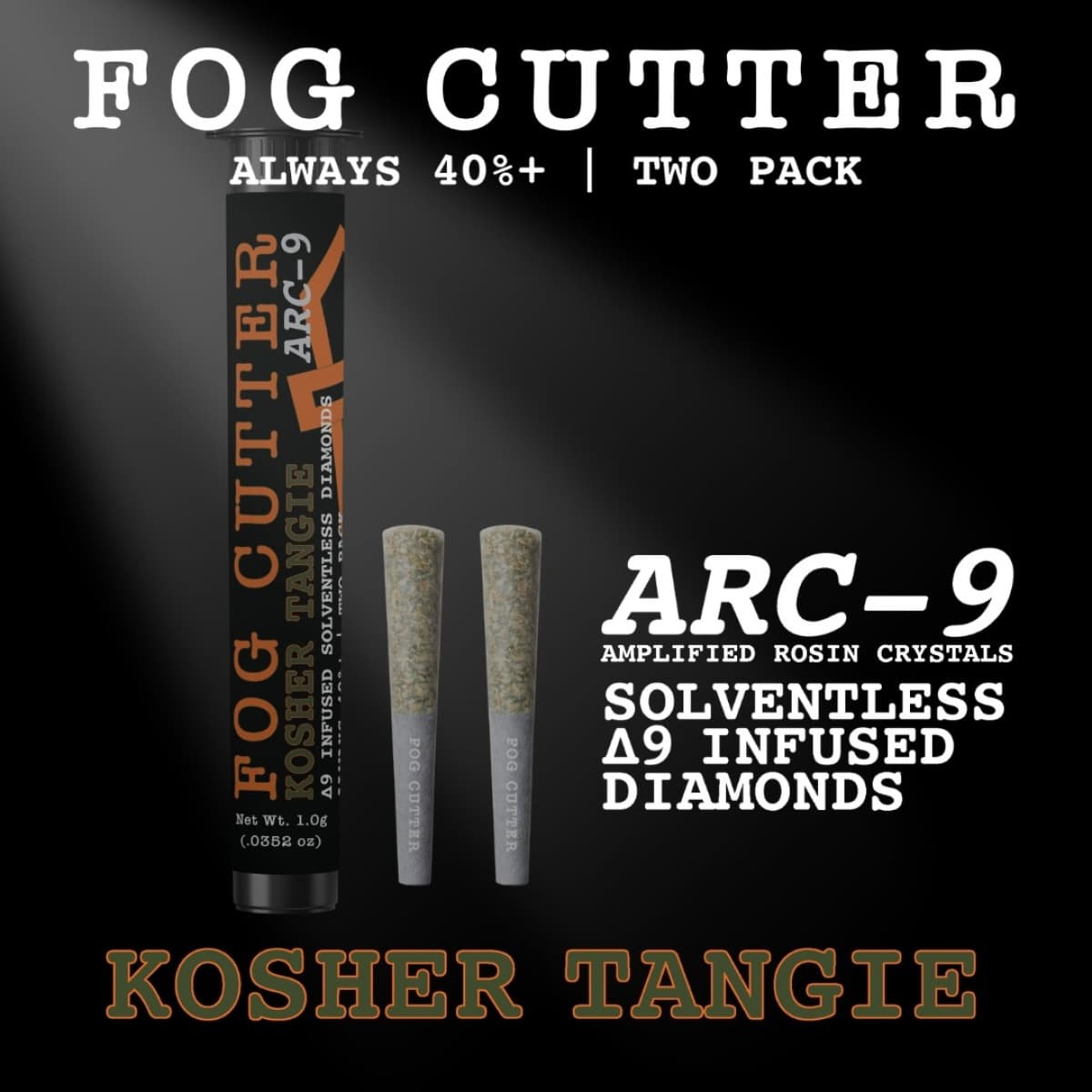 Fog Cutter Kosher Tangie (ARC-9 Solventless Infused) | .5g 2pk