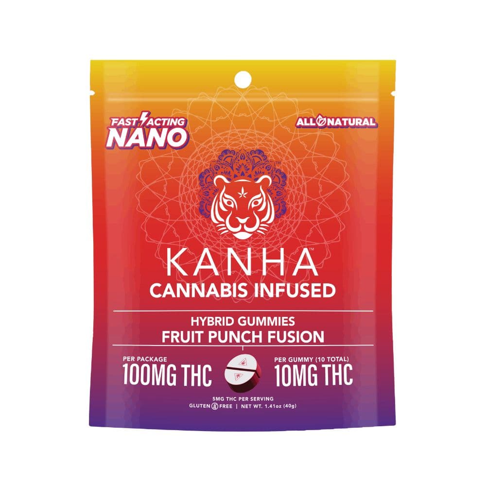 KANHA Nano Fruit Punch Gummies - 10 Pack