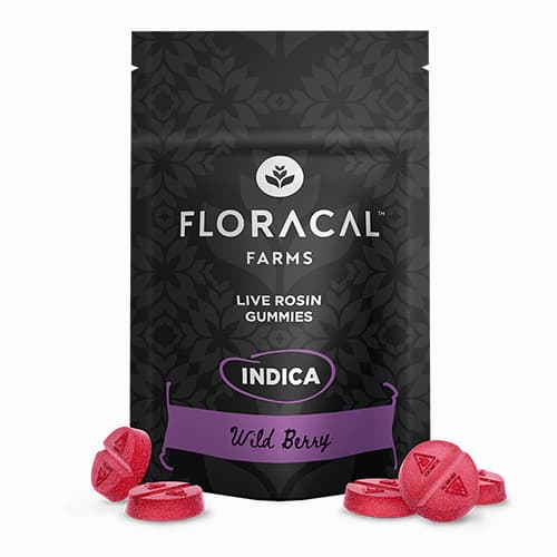 FloraCal Farms Live Rosin Wild Berry Gummies