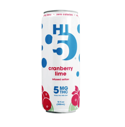 Hi5 Cranberry Lime | Hi5 Seltzer | 4-Pack (5mg)