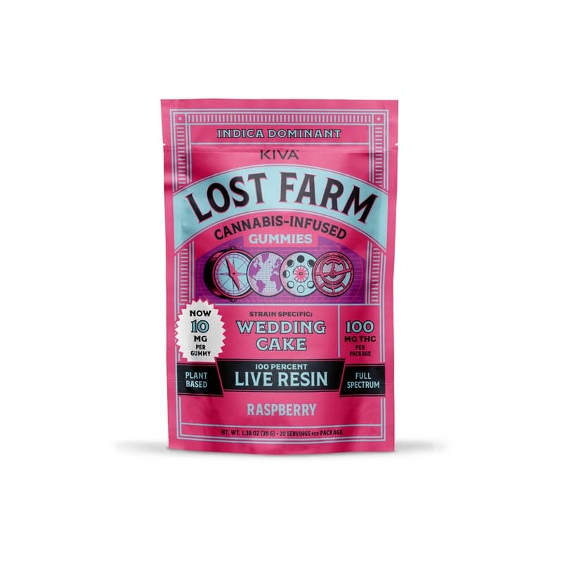 Lost Farm Lost Farm Wedding Cake x Raspberry (I) Gummies 10mg 10pk