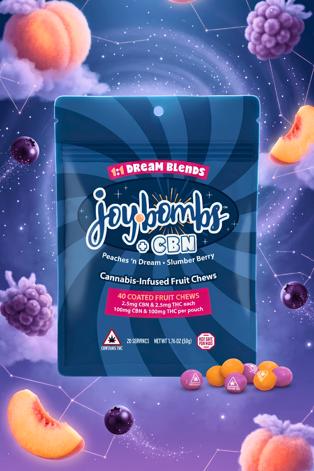Joy Bombs by Joyibles Dream Blend | 2.5mg 40pk | By Joybombs