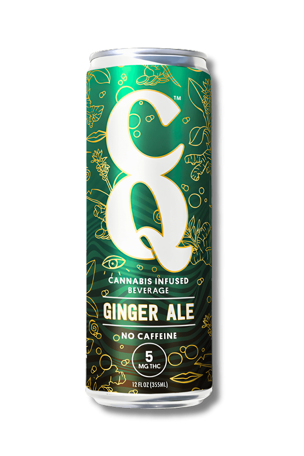 CQ Ginger Ale | 12oz Soda | 5mg (Single) Beverages