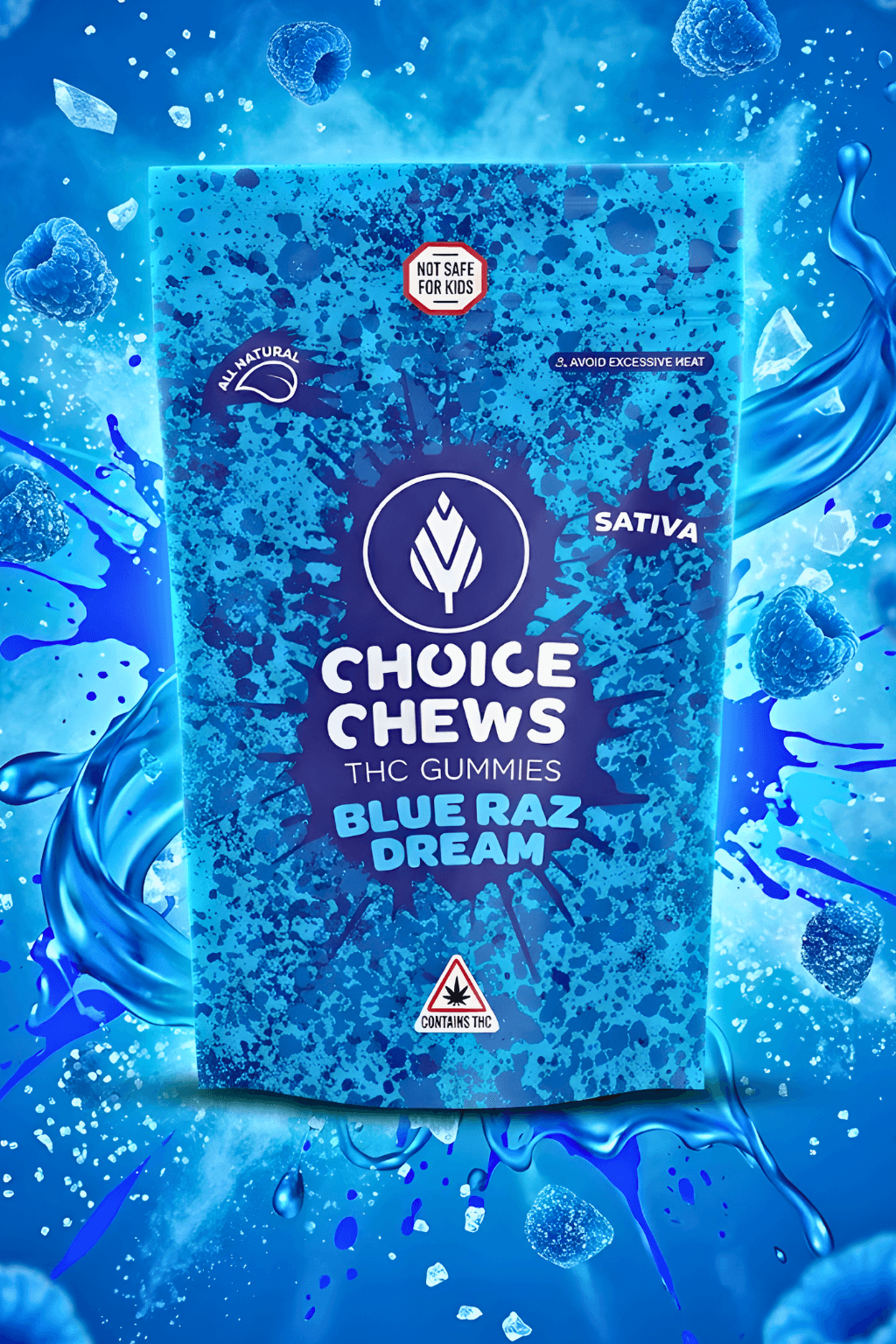 Choice Blue Raz (100mg)
