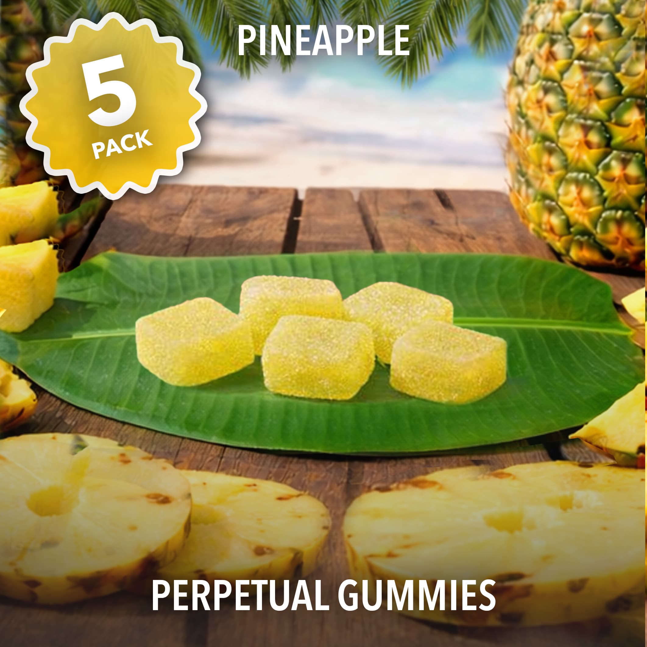 Perpetual Pineapple | Gummies | 5pk | 25mg