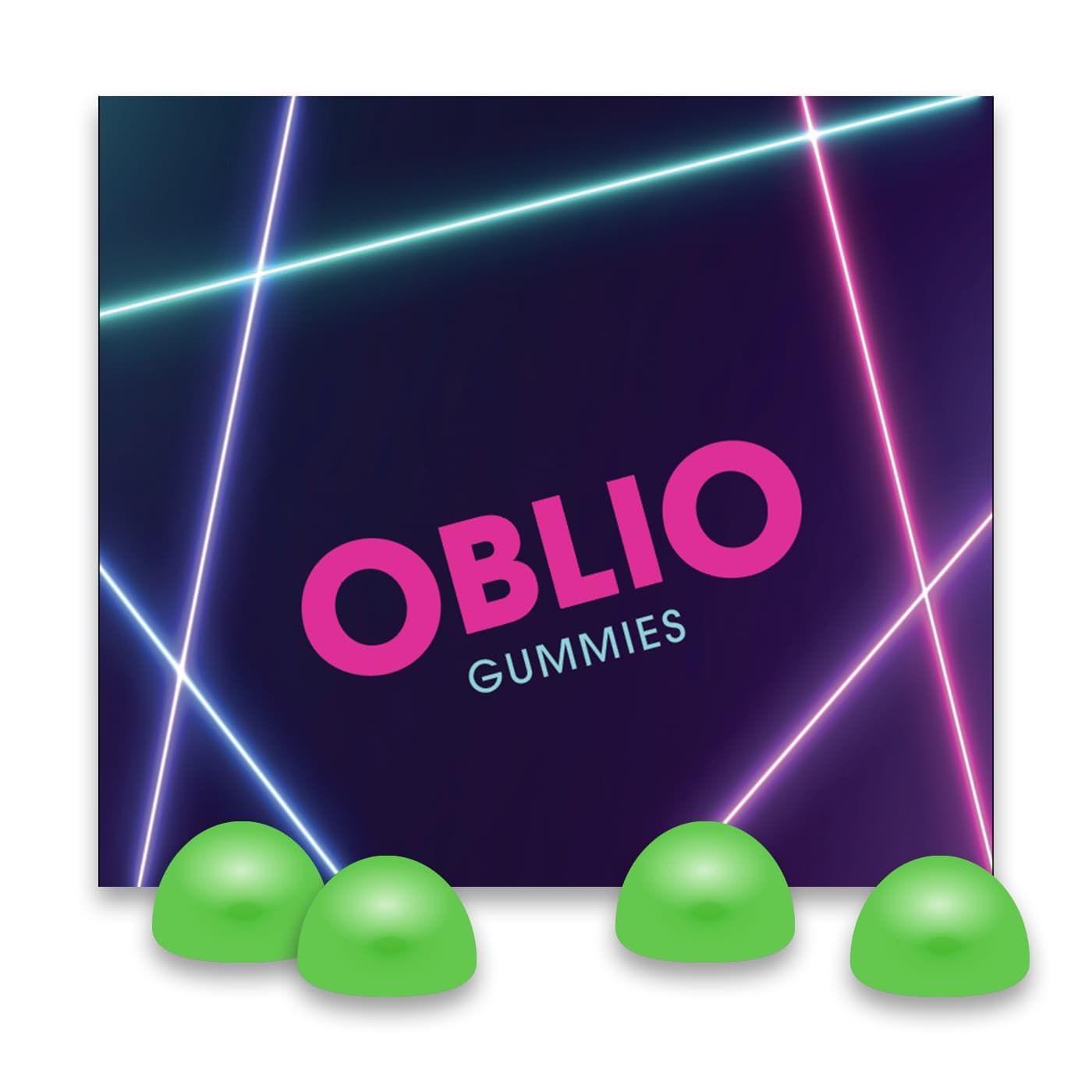 OBLIO Green Apple Tangerine Gummies 110mg 20pk