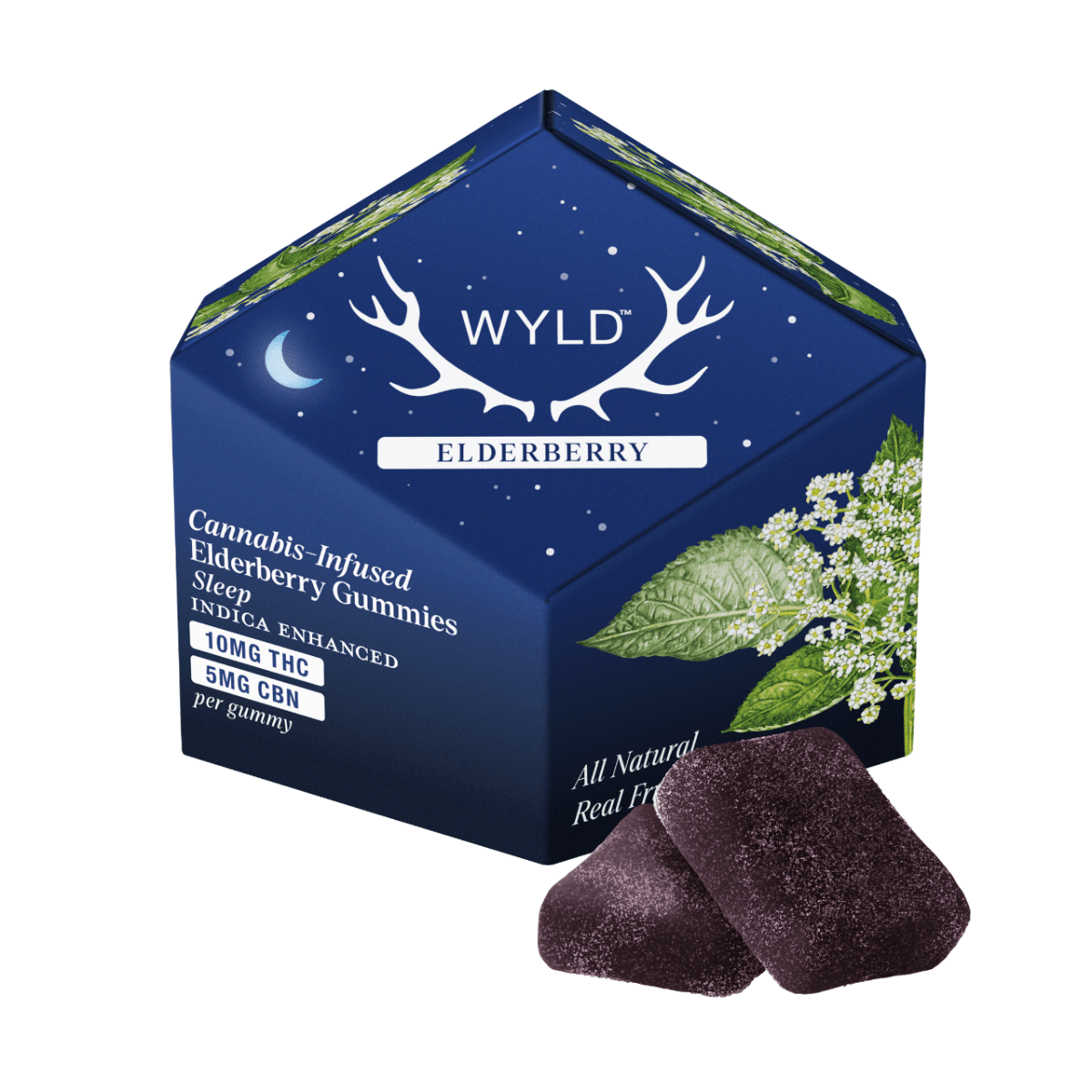 Wyld Elderberry 2:1 CBN + Indica Enhanced Gummies