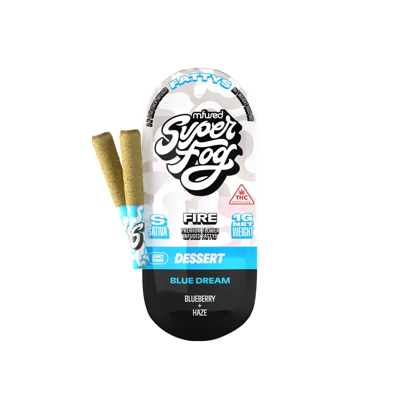 Mfused Fire Fattys - Blue Dream - Infused 2 Pack