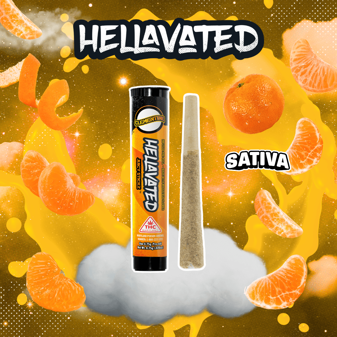 Hellavated Clementine Juicy Stickz | 0.75g