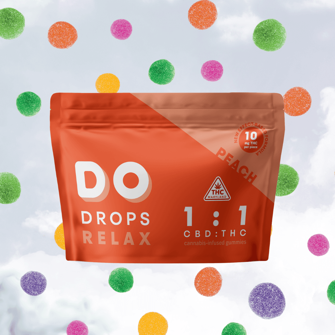 Do Drops Peach 1:1 CBD/THC [10pk] (100mg CBD/100mg THC)