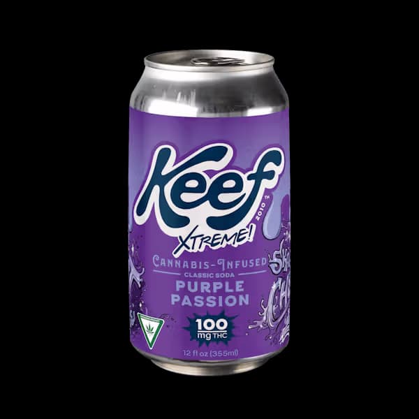 Keef Purple Passion Xtreme Infused Soda Beverages
