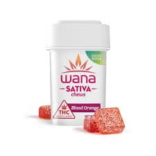 Wana Classic Blood Orange Sativa Chews (Medical High Dose) [10 pack] | 400mg