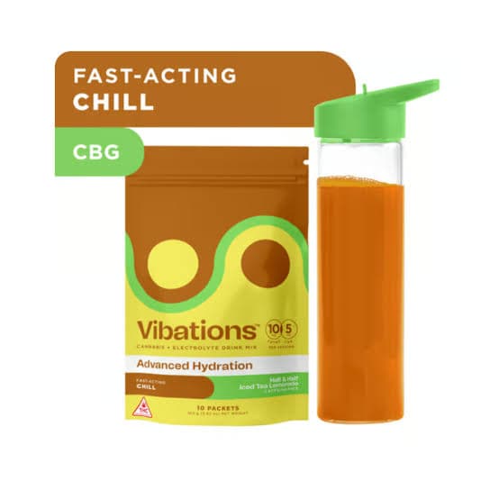 Vibations 10mg Half & Half Iced Tea Lemonade Drink Mix - 100mg - 10pk - Vibations