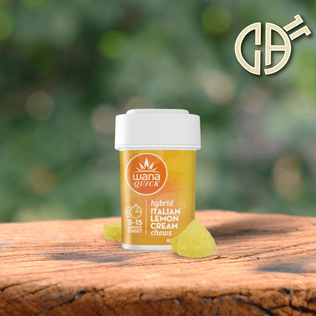 Wana Quick Italian Lemon Cream Hybrid Chews [10 pack] | 100mg