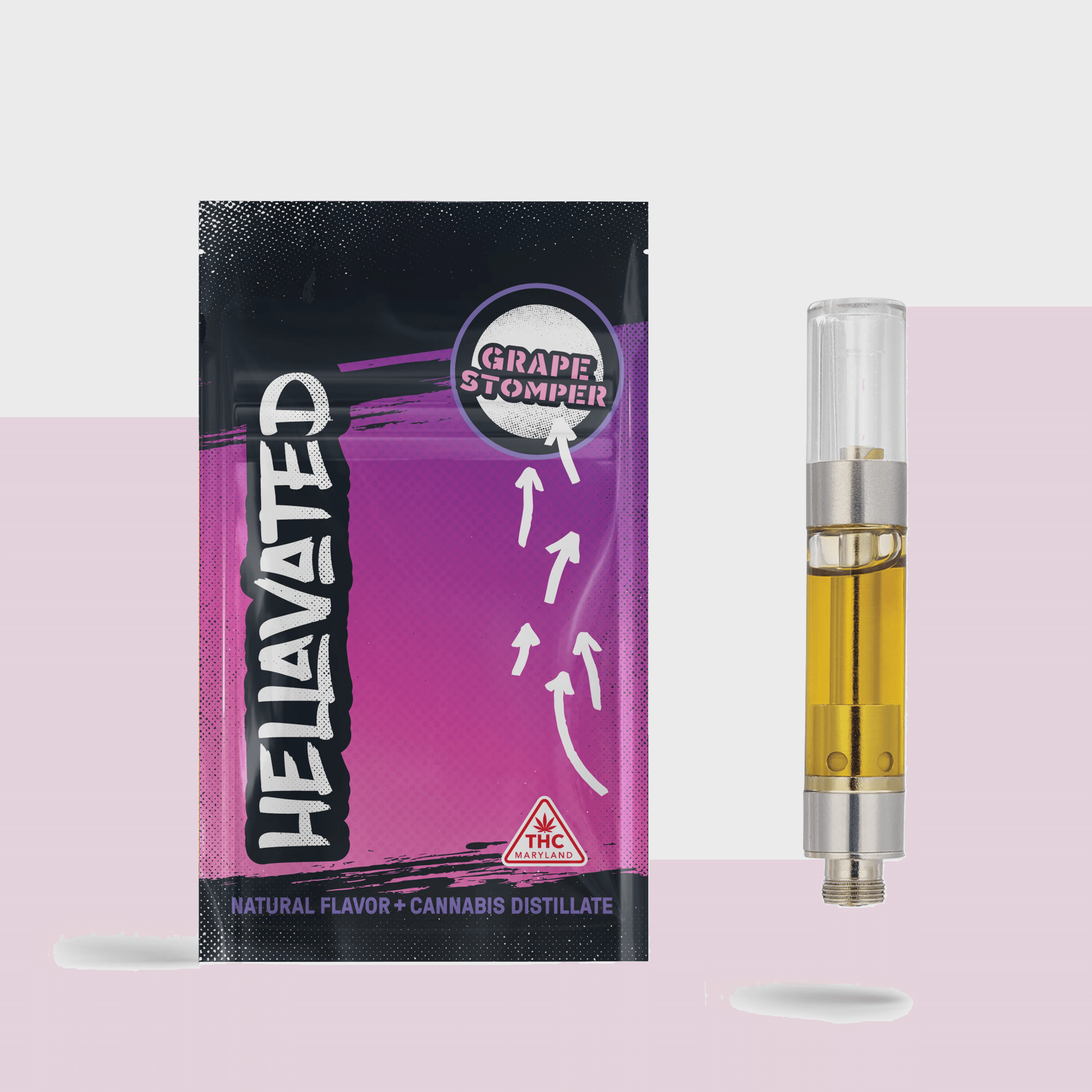Hellavated Grape Stomper Distillate Cartridge | 1g