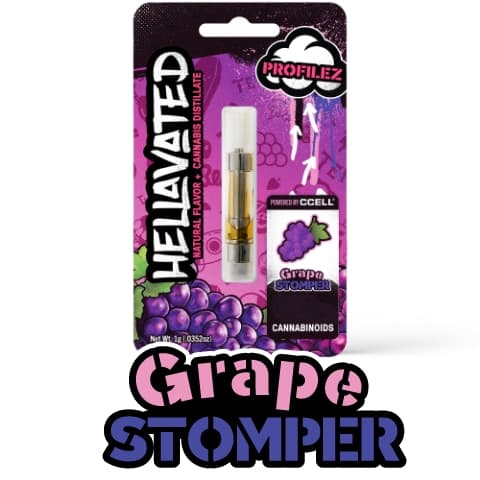 Hellavated Grape Stomper All-In-One Distillate Disposable | 1g
