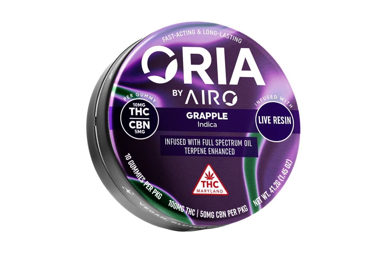 Oria Grapple 2:1 (THC:CBN) Gummies 10mg x 10pk
