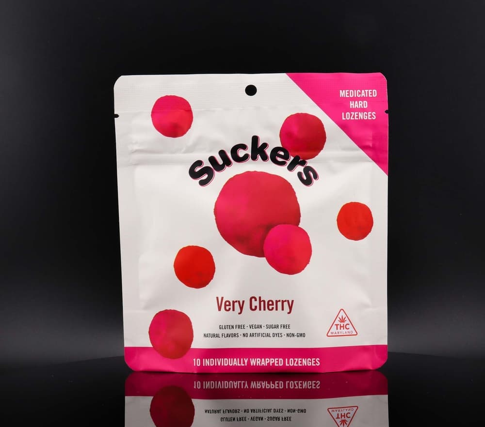 Suckers Suckers Very Cherry Hard Lozenges 10mg x 10pk