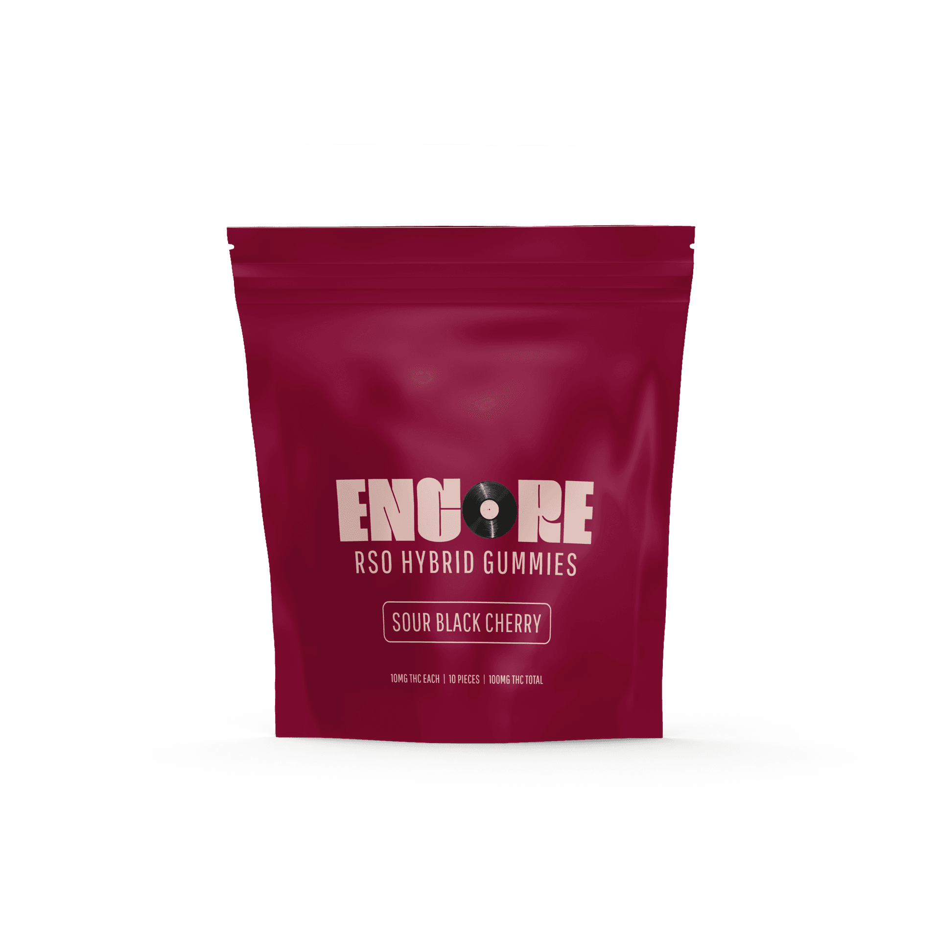 Encore Edibles Sour Black Cherry | RSO Gummies | 10 x 10mg