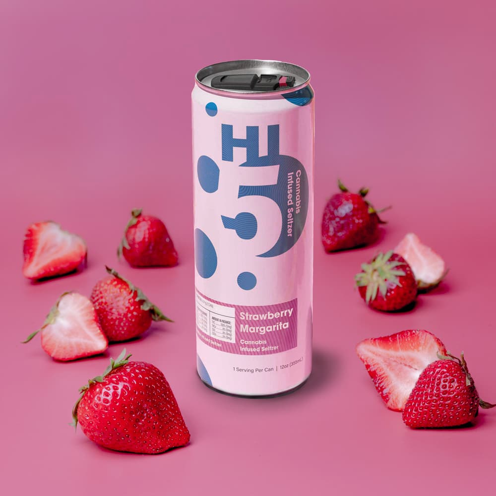 Hi5 Strawberry Margarita Seltzer 10mg